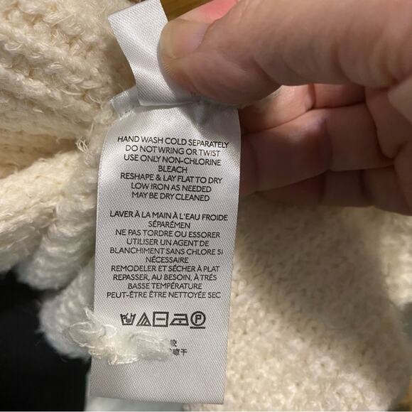 Pilcro Cream Oversized Open Long Cardigan Sweater Soft cotton blend XL cozy - Picture 5 of 9